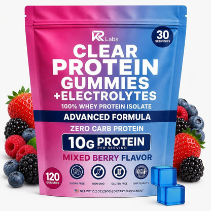 Watermelon Clear Whey Protein Gummies – 300g Total