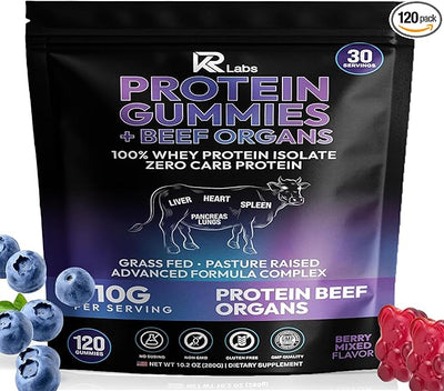 Premium Beef Organ Protein Gummies – Mixed Berry