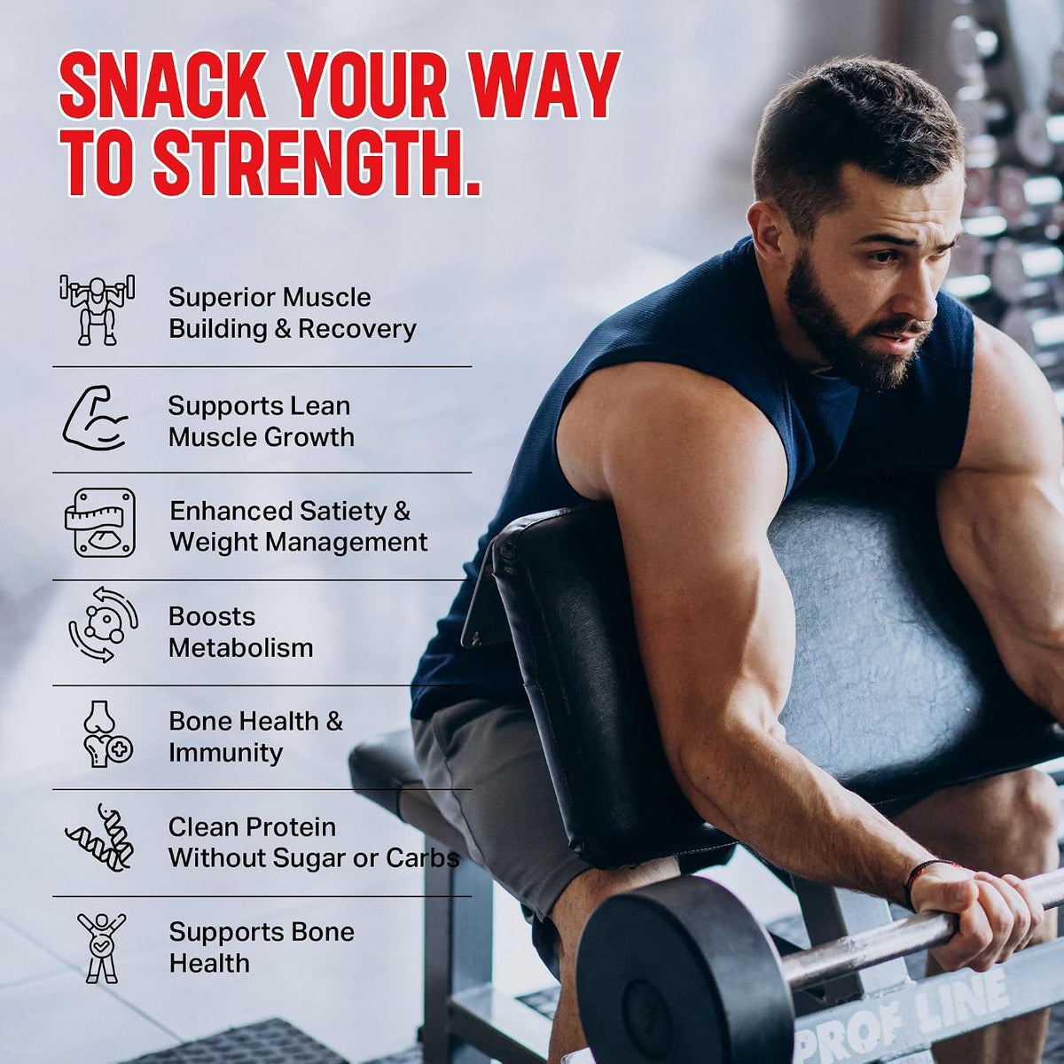 Zero Carb Whey Isolate Protein Gummies, 10g Protein, Strawberry 10g Protein per Serving, 300g Total per Bag, 100% Whey Isolate, Gluten-free, Non-GMO, Vitamins Added, For Men & Women