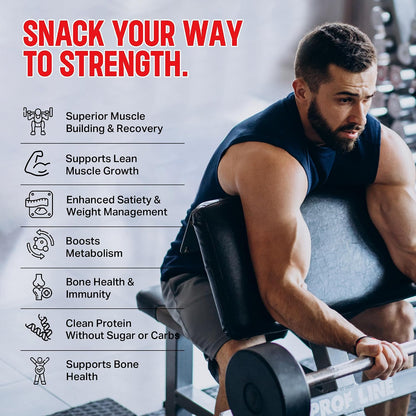Zero Carb Whey Isolate Protein Gummies, 10g Protein, Strawberry 10g Protein per Serving, 300g Total per Bag, 100% Whey Isolate, Gluten-free, Non-GMO, Vitamins Added, For Men & Women
